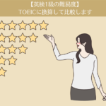 英検1級の難易度は？TOEICの点数に換算して比較します。